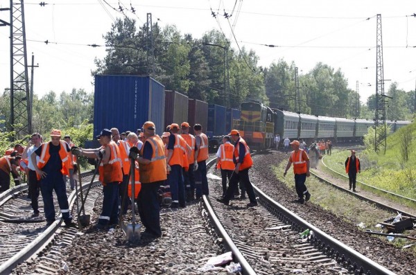 Железнодорожная авария в Подмосковье