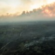 Лесные пожары около Чернобыля