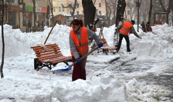 Снегоуборка в Одессе